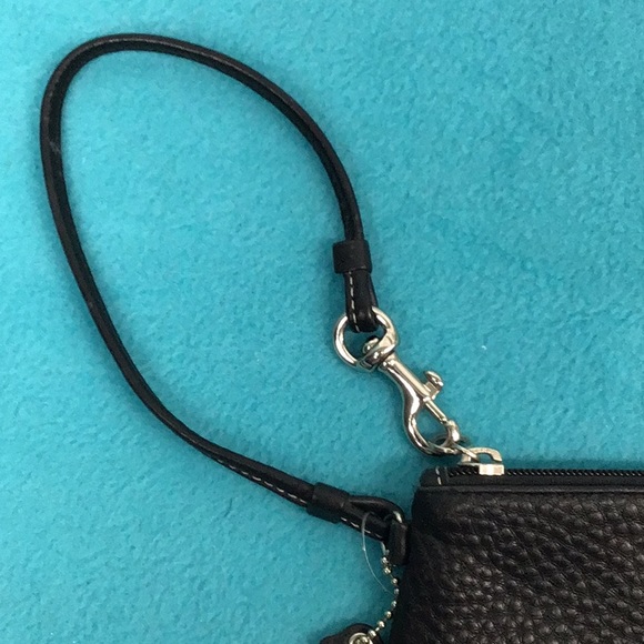 Coach Black Leather Small Wristlet - Picture 3 of 5